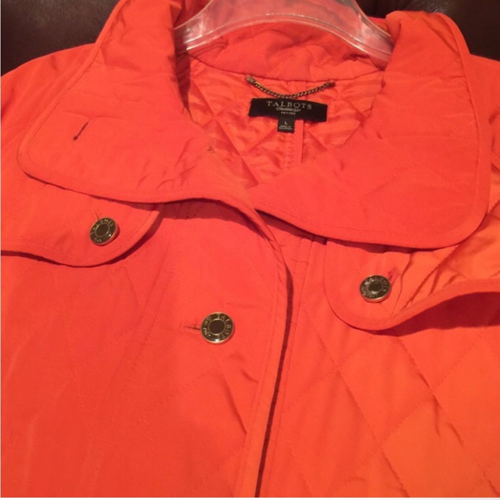 Orange Talbots Jacket, Size Large - image 1